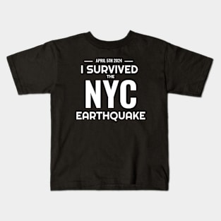 I survived the NYC Earthquake Kids T-Shirt